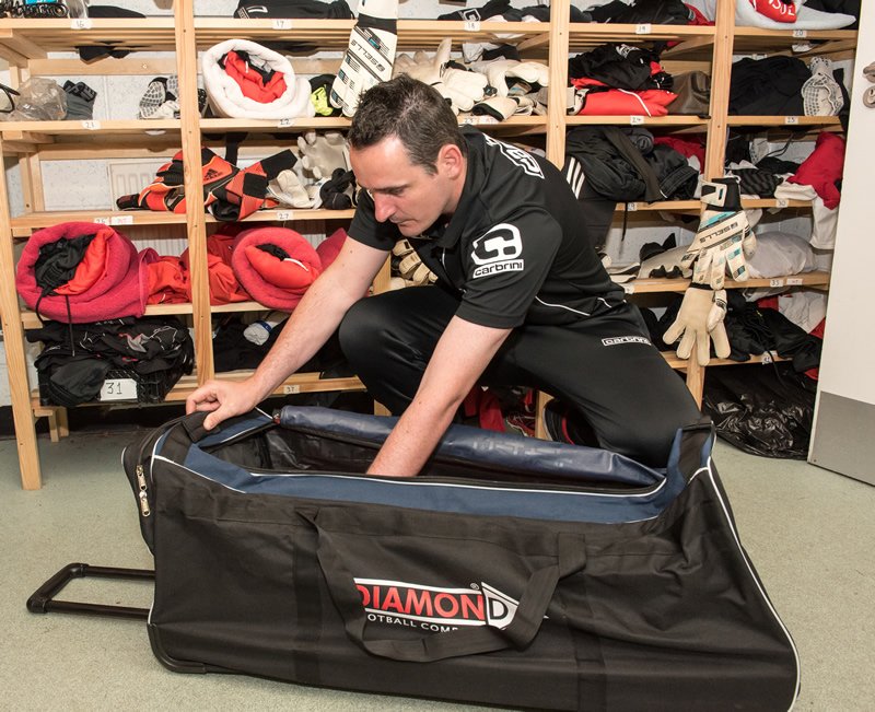 Kit Bag on Wheels Team Football Kit Bag Diamond Football